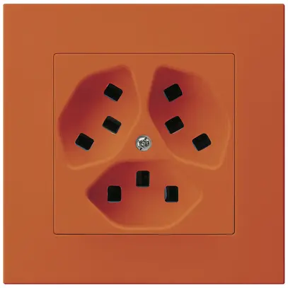 Prise ENC Hager KPR, 3×T23, 16A 250V, orange 