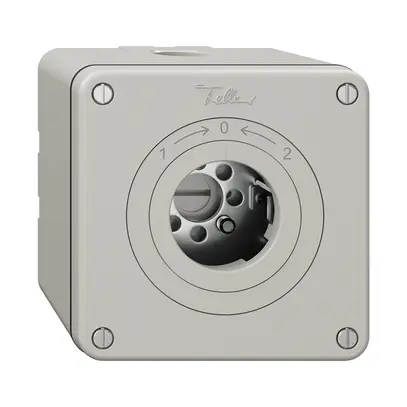 Contact pivotant NAPU NEVO, sans cylindre, KS, 1->0<-2, gris clair 