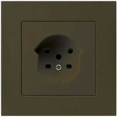 Prise ENC HA kallysto.pro type 15 avec bornes enfichables brun 