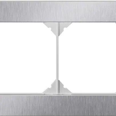 En-tête ENC EDIZIO.liv prestige SNAPFIX® 1×4 94×274mm acier chromé poncé 