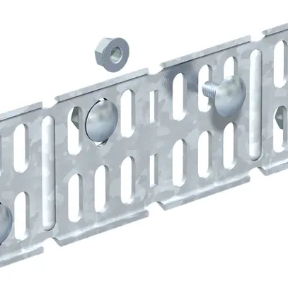 Raccordo a squadra Bettermann 60×200mm per canale MKS zincato 