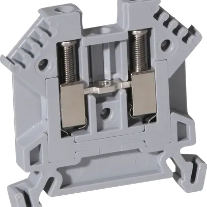 Morsetto di passaggio componibile WZ 0.5…2.5mm² 24A 1000V vite 2×1 DIN 35mm gr 