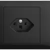 Prise INC EDIZIOdue T23 16A noir, 45…69mm, avec bornes enfichables 