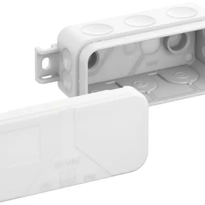 Boîte de dérivation AP 2K-Mini AB-L/w 89×43×38mm, IP55, blanc 