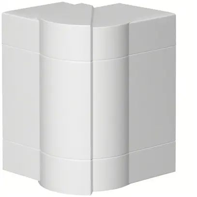 Angle extérieur tehalit BR 68×130mm couvercle 80mm sans halogène blanc trafic 