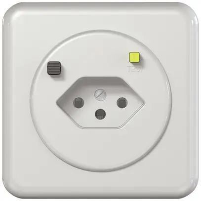 Presa FI INC CLASSIC B T13 30mA bianco 