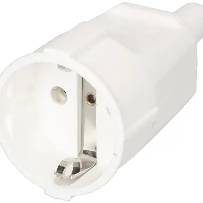 Prise mobile Schuko MAX HAURI L+N+PE 16A 250V 0.75…1.5mm² blanc 