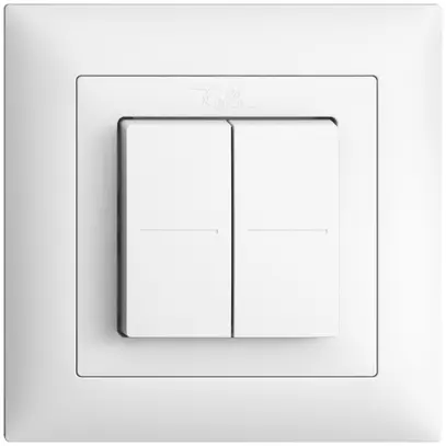 Funktaster EnOcean Feller EDIZIOdue FMI, 4K/2T, batterielos, weiss 