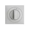 Kit frontale EDIZIOdue 0<-1 grigio chiaro 60×60mm per pulsante girevole 