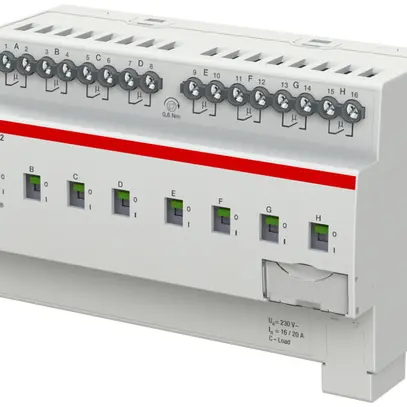 Actionneur-commutateur KNX AMD ABB SA/S8.16.5.2, 8-fois, 16A, C 