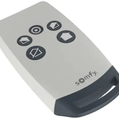 Telecomando RF Somfy TaHoma Serenity, 2 RTS, bianco/grigio 