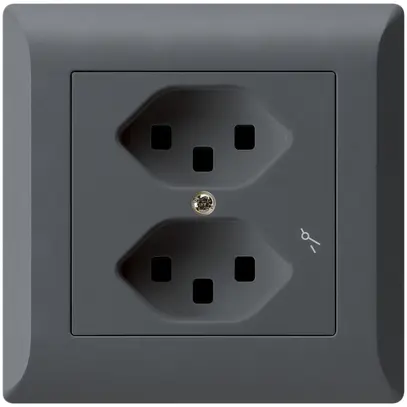 Presa INC Hager kallysto.line 2×T23 1×S C antracite 