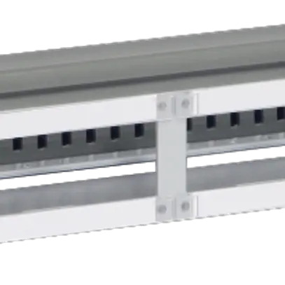 Panneau de distribution 19" 1UH R&M pour 5 mod. 10×RJ45, vide avec canal, gr.R&M 