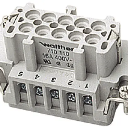 Interno di presa femmina B10 0.5…2.5mm², con protezione di filo 1…10 