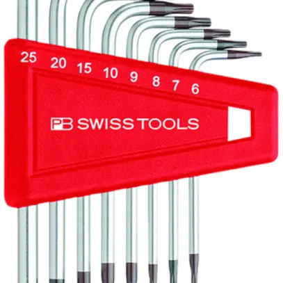 Set di cacciaviti ad angolo PB 410 H per Torx 6, 7, 8, 9, 10, 15, 20, 25 