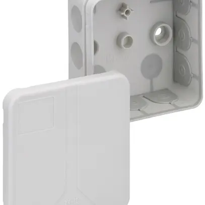 Scatola derivazione AP 2K-12 85×85×37mm, grigio 