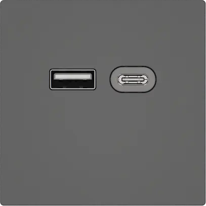 Presa di ricarica USB EDIZIO.liv SNAPFIX® 230VAC 18W 1×USB A 1×USB C grs 