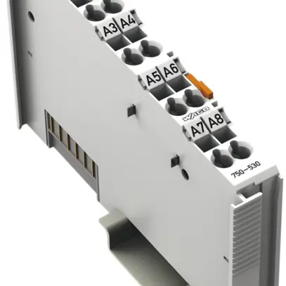 Module de sortie numérique AMD WAGO 8-canal, 0.5A 24VDC, gris clair 
