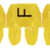 Anello-riferimento Legrand CAB 3, per 0.5…1.5mm² stampa: 'F', giallo 