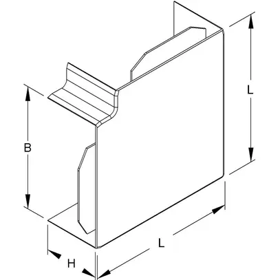 Angolo piatto HKL per 60×108mm bianco puro 