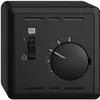 Thermostat d'ambiance AP EDIZIOdue noir avec interrupteur 