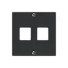 Placca frontale HMS kallysto per 2 moduli nero 