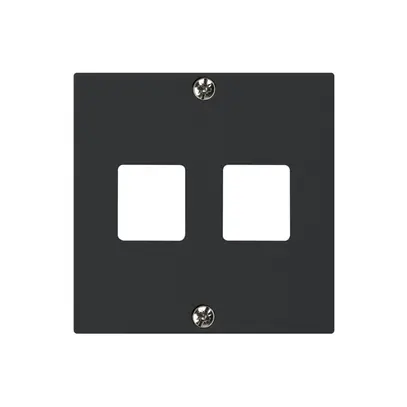 Frontplatte HMS kallysto für 2 Module schwarz 