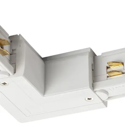 Raccord en L SLV pour rail conducteur AP S-TRACK DALI 3p, PE à l'intérieur, bl 