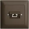 Presa di raccordo INC 1×RJ45/u 4P ITplus EDIZIOdue coffee 