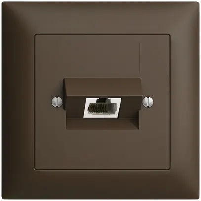 Presa di raccordo INC 1×RJ45/u 4P ITplus EDIZIOdue coffee 