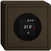 Thermostat d'ambiance AP EDIZIO.liv SNAPFIX® 230VAC 4…30°C 74×74mm umbra 