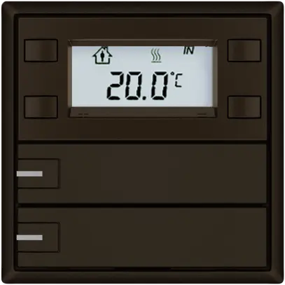 Poussoir RTH EDIZIO.liv SNAPFIX® a.RGB-LED 2×touches comm.1T br 