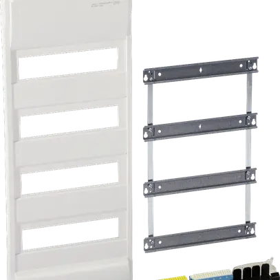 Ausbaupaket Hager volta ohne Rahmen/Tür 4-reihig 