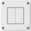 Contatto pulsante INC robusto IP55 2×1P bianco 