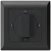 Interruttore rotativo INC kallysto.line 0/1L nero con manopola 