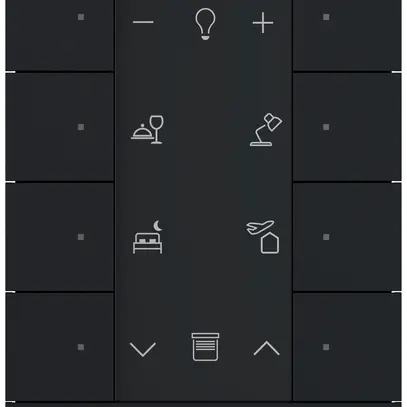 Modulo di comando ABB-free@home SB-F-8.0.1, 8 tasti nero opaco 