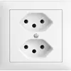 Prise INC EDIZIOdue 2×T13 FKE blanc 