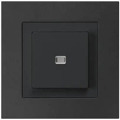 Contact à poussoir lumineux ENC kallysto.pro AR/1P noir 