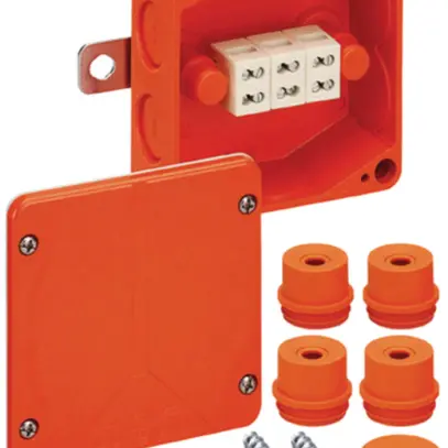 Scatola di derivazione AP Demelectric WKE 2-Duo E90 3×6mm² 100×100×50mm 