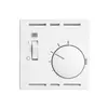 Frontset EDIZIOdue weiss 60×60mm für Raumthermost. mit Schalter 
