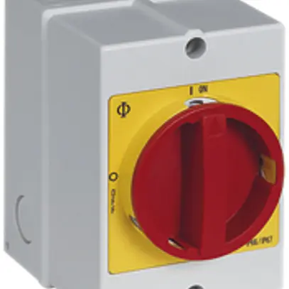 Interruttore AP CEM K&N 20A 400V 0/3L ro/gi 