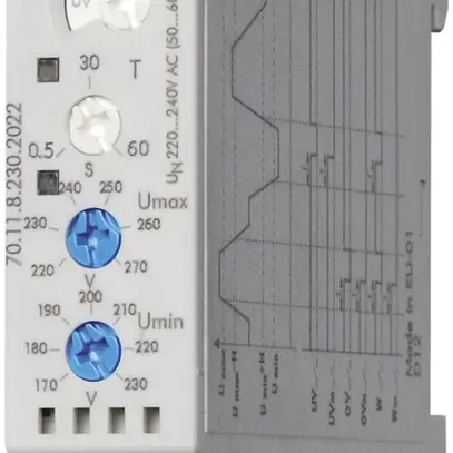 Relais surveillance réseau AMD 1L 220…240VAC 1C 10A 