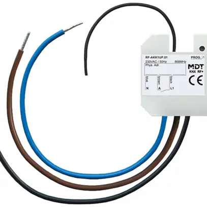 Actionneur-commutateur KNX RF+ INC MDT RF-AKK1UP.01 1-can 10A 230VAC 
