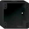 Scatola AP robusto 1×1 nero 86×86×48mm 