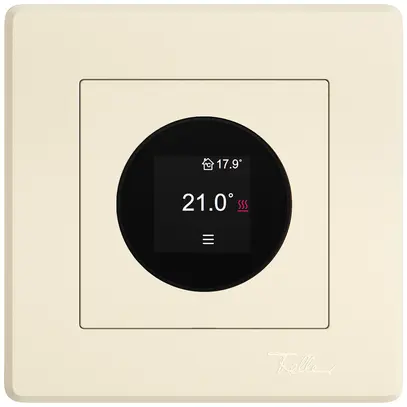 Thermostat d'ambiance ENC EDIZIO.liv SNAPFIX® 230VAC 4…30°C 96×96mm crema 