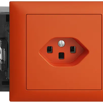 Presa INS EDIZIOdue T23 16A 49…69mm arancione, con morsetti a innesto 