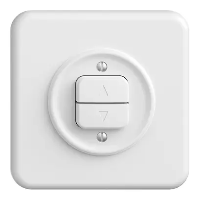 Kit frontal ENC STANDARDdue QMI blanc pour poussoir & interrupt.stores 