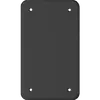 Abdeckplatte I-I 4-Befestigungslöcher schwarz 