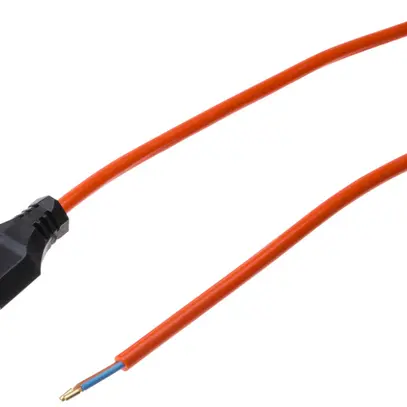 Câble de raccordeme.MH 2×1.5mm² 5m PUR fiche T11 surmoulée orange 