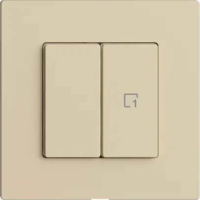 Commande pour interrupteur 1c scène/2t Edue Wiser vanille 